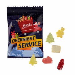 Overnight Fruchtgummi-X-Mas Mischung 10 g | inkl. Expressversand