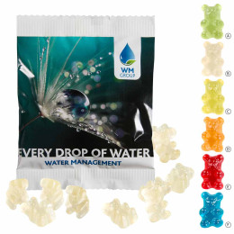 Unifarbene Premium-Bärchen 20 g | kompostierbares Tütchen